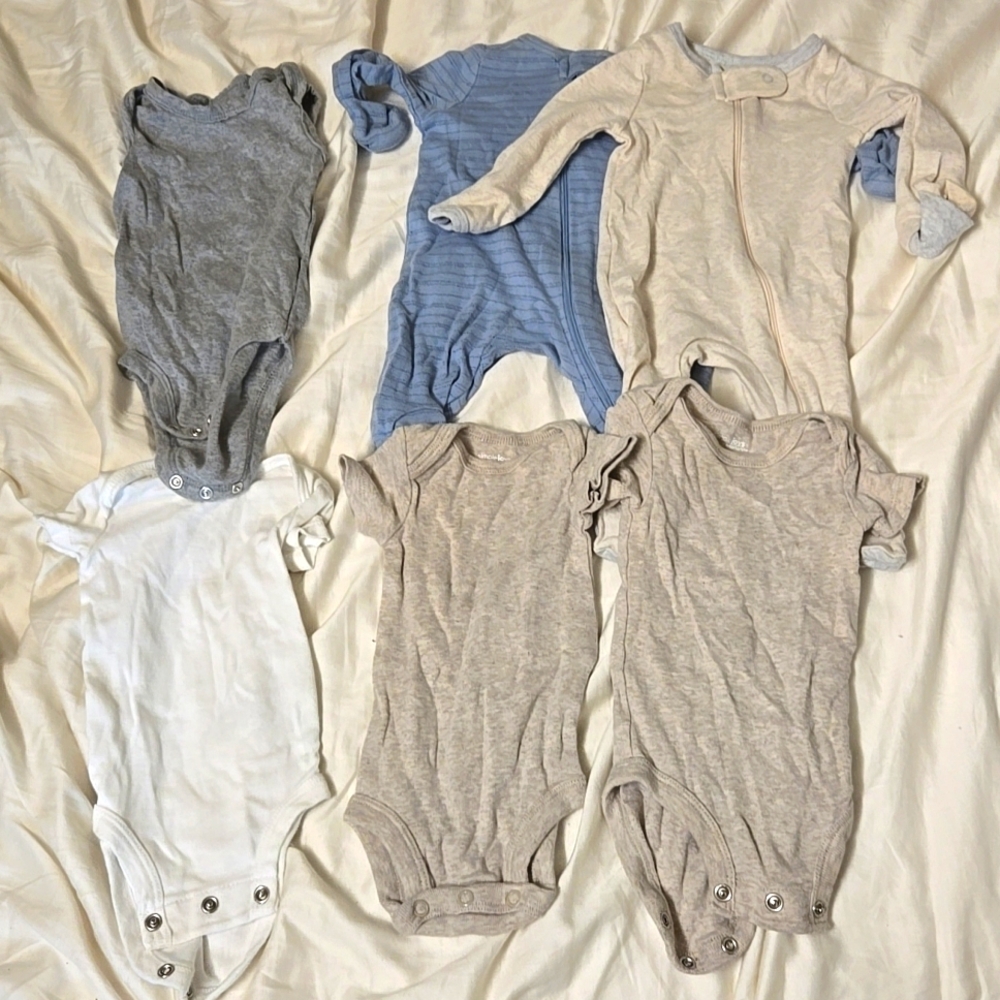 6 bundle new born clothes bodysuit